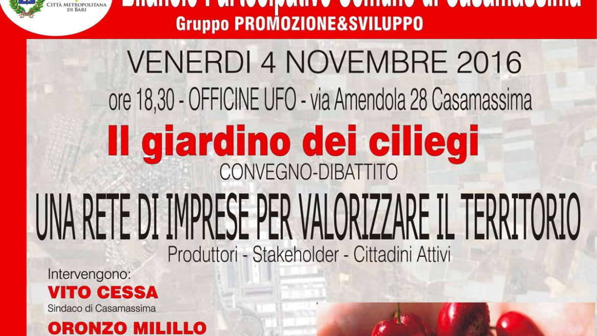 “Il giardino dei ciliegi” e l’importanza di fare rete per valorizzare il territorio
