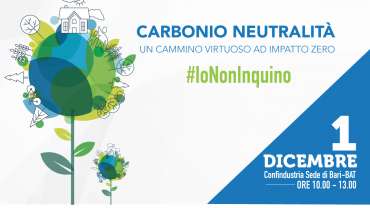 “Carbonio neutralità”: appuntamento in Confindustria il 1° dicembre