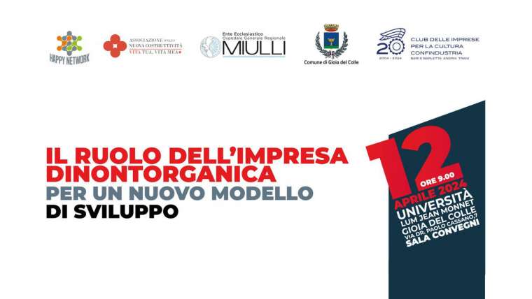 Il ruolo dell’impresa dinontorganica per un nuovo modello di sviluppo