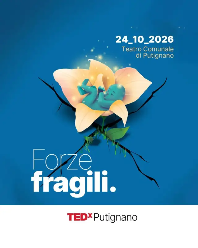 Dal palco del @tedxputignano, un invito ad ascoltare sé stessi ed accogliere le proprie fragilità.

 “Forze fragili” è il tema della prossima edizione del TEDx di Putignano. Una frase ossimorica, che ci permette di osservare la fragilità umana da una prospettiva diversa.

Viviamo in un’epoca che celebra la potenza individuale e gira le spalle alla fragilità, non considerando che è proprio quest’ultima a rendere ogni forma di vita in grado di evolversi. 

Nella visione dinontorganica l'impresa è un organismo vivente e, come tale, vive all'interno di un ecosistema. La fragilità diventa allora una condizione funzionale e necessaria all'evoluzione, perché è solo così che un ecosistema cresce e si sviluppa, accogliendo nuovi attori attraverso le relazioni.

È necessario entrare in contatto con la nostra parte più umana. Le emozioni, che armonizzano le forze contrastanti e permettono di relazionarci in maniera più autentica con l’altro.
La fragilità diventa così un punto di forza. 

Un tema al centro del palco del TEDx di Putignano il 24 ottobre 2026.
Noi ci saremo, ti aspettiamo!

#happynetwork #rete #retedimpresa #imprese #tedx